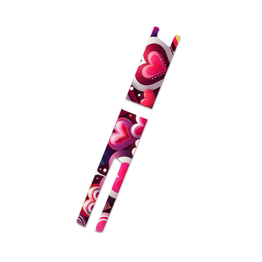 Peelz Sparkly Hearts InPen - Smart Insulin Pen Peelz/Stickers White Smoke