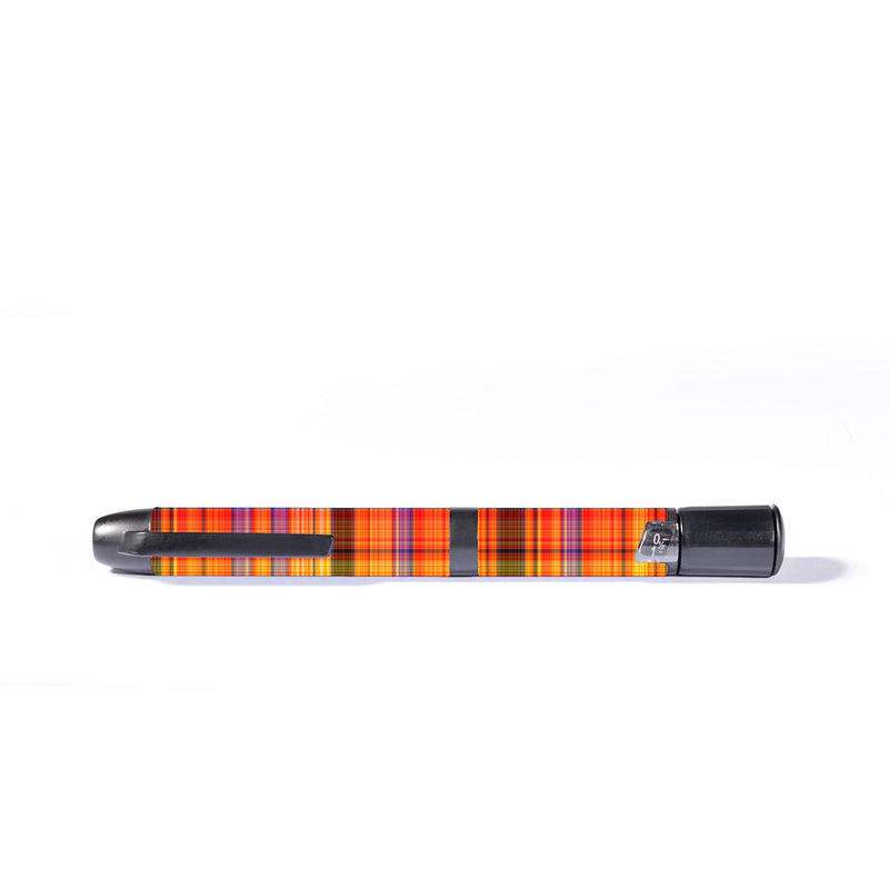 Peelz Pumpkin Plaid InPen - Smart Insulin Pen Sticker - Pump Peelz Peelz/Stickers White Smoke