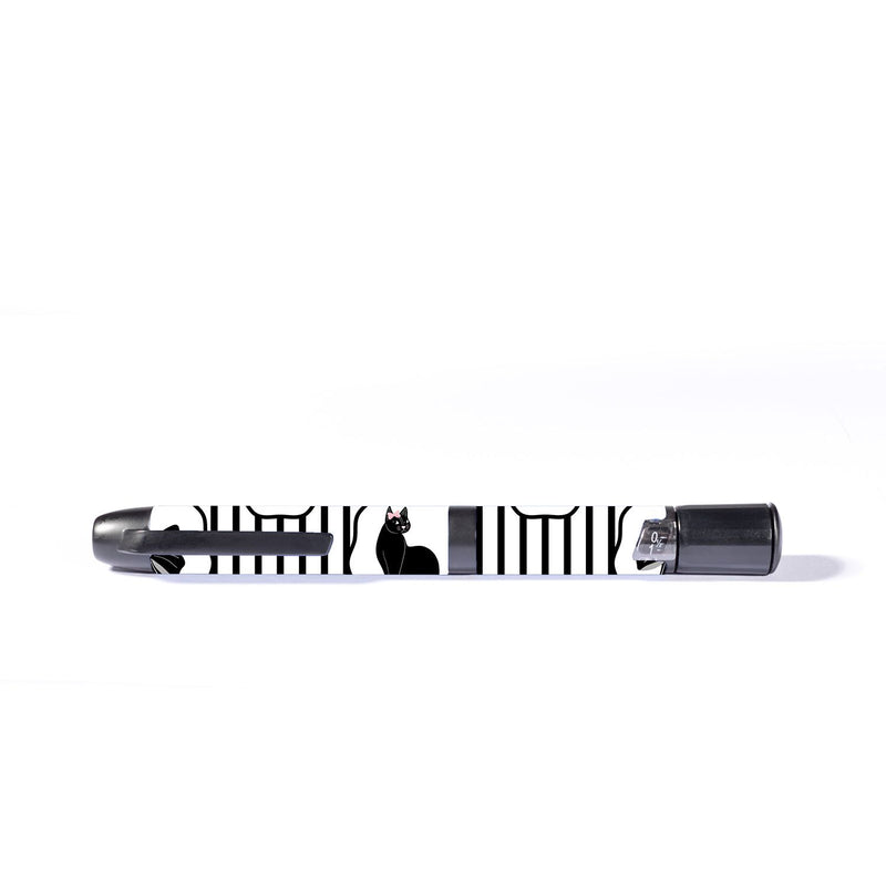 Peelz Midnight Cat InPen - Smart Insulin Pen Sticker - Pump Peelz Peelz/Stickers White Smoke