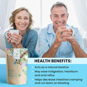 Gardenika Shop Constipation Relief Tea, Gentle Laxative | Senna & Fennel | Organic Loose Leaf Tea White Smoke