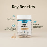 Snap Supplements Iron Builder with Vitamins B & C Absorption Boosters Light Gray
