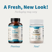 Snap Supplements Iron Builder with Vitamins B & C Absorption Boosters Lavender