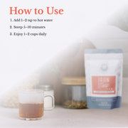 Euphoric Herbals Iron Tonic Herbal Tea Herbal Tea White Smoke 60 Cup Servings,30 Cup Servings