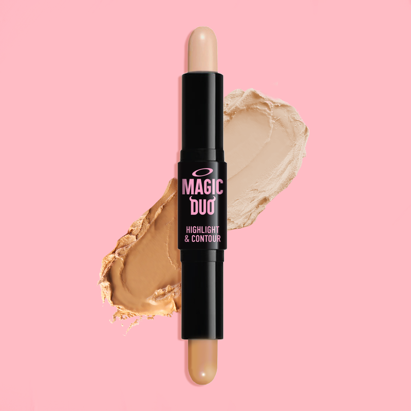 Rude Cosmetics Magic Duo Highlight and Contour Contour Light Pink Ivory