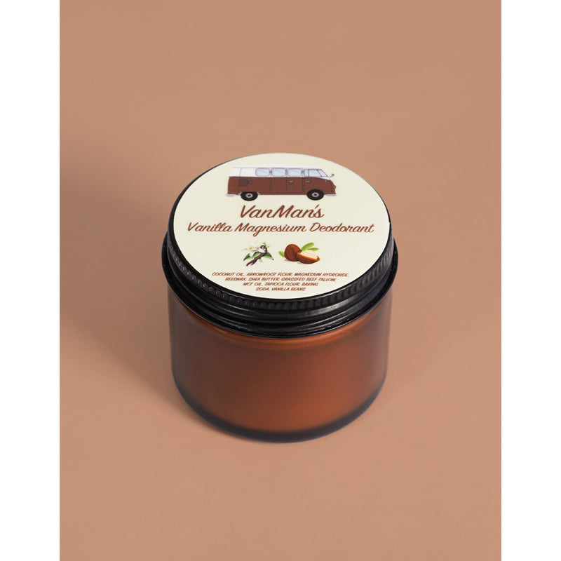 VanMan VanMan's Vanilla Magnesium Deodorant - 2 oz Rosy Brown Vanilla / Jar