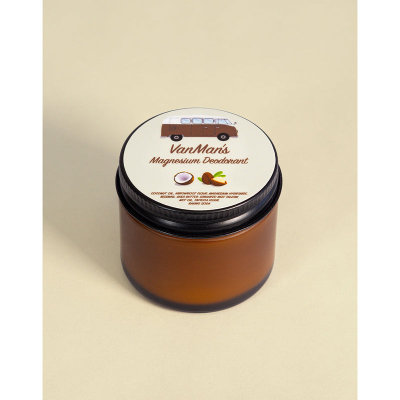 VanMan VanMan's Coconut Magnesium Deodorant - 2 oz Wheat No Scent / Jar
