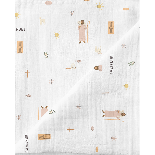 Be A Heart Jesus Muslin Swaddle Baby Blanket Swaddle Lavender