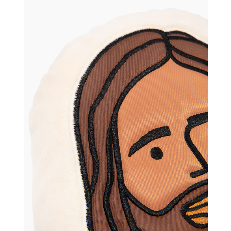 Be A Heart Jesus Pillow throw pillow Misty Rose