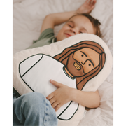 Be A Heart Jesus Pillow throw pillow Gray