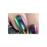 UberChic Beauty Chameleon Holographic Nail Powder: Jewel of the Nile Powder Rosy Brown