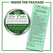 COLEHERBALS LLC 10 - Dr. Cole's Organic Jock Itch Ointment Herbal White Smoke