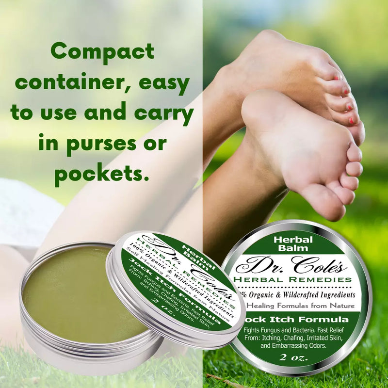 COLEHERBALS LLC 10 - Dr. Cole's Organic Jock Itch Ointment Herbal Gray