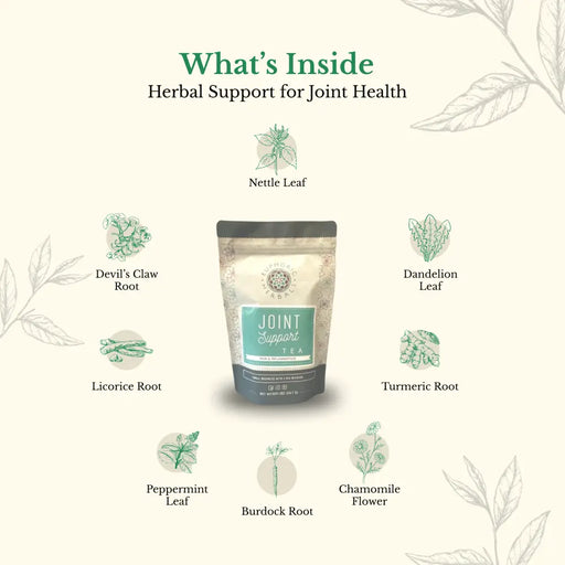 Euphoric Herbals Joint Support Tea Herbal Tea Seashell 60 Cup Servings,30 Cup Servings