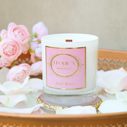 Spongellé Jude Rose Candle | Florica Home Fragrance Light Gray
