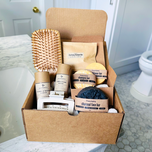 Love of Earth Co. June Box Dark Khaki All Hair Types Box,Curly Hair Box