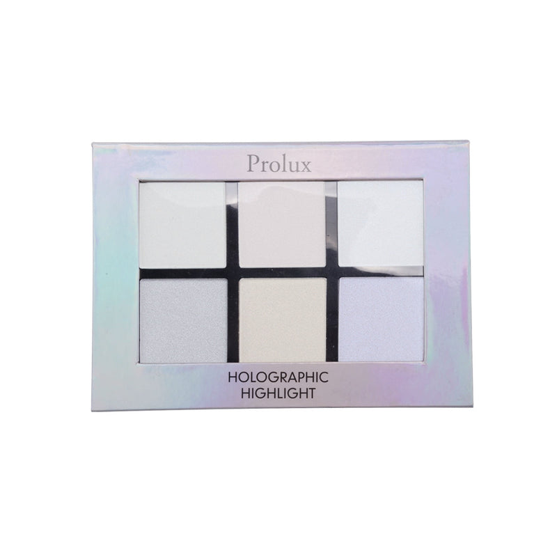Prolux Cosmetics Holographic Highlight Palette Highlighter Palette Light Gray