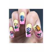 UberChic Beauty Spring Kawaii Layers Stamping Plate Gray