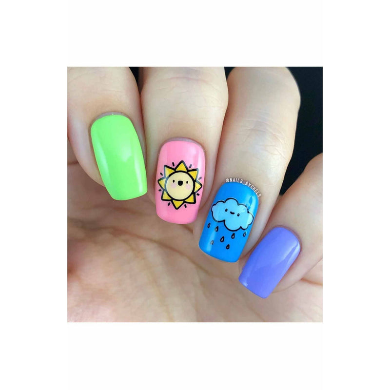 UberChic Beauty Spring Kawaii Layers Stamping Plate Dark Gray
