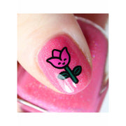 UberChic Beauty Spring Kawaii Layers Stamping Plate Pale Violet Red
