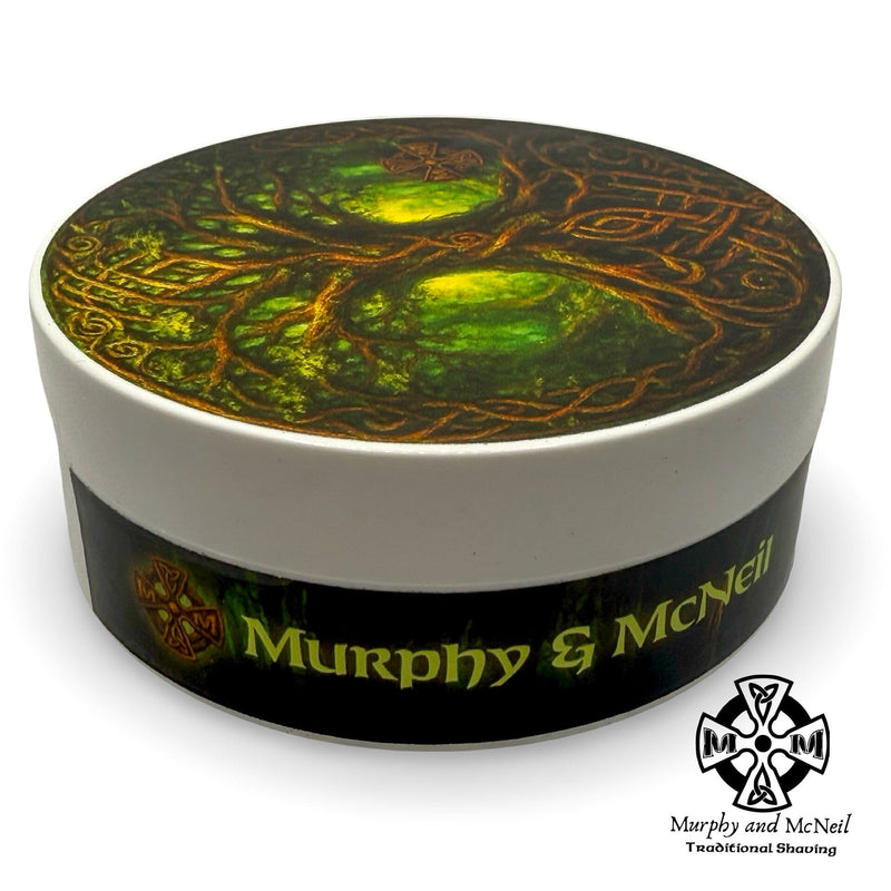 Murphy and McNeil Crann Bethadh Shaving Soap - by Murphy and McNeil Shaving Soap White Smoke 4.0 oz Jar (AON Base),Shaving Soap Sample 0.5oz