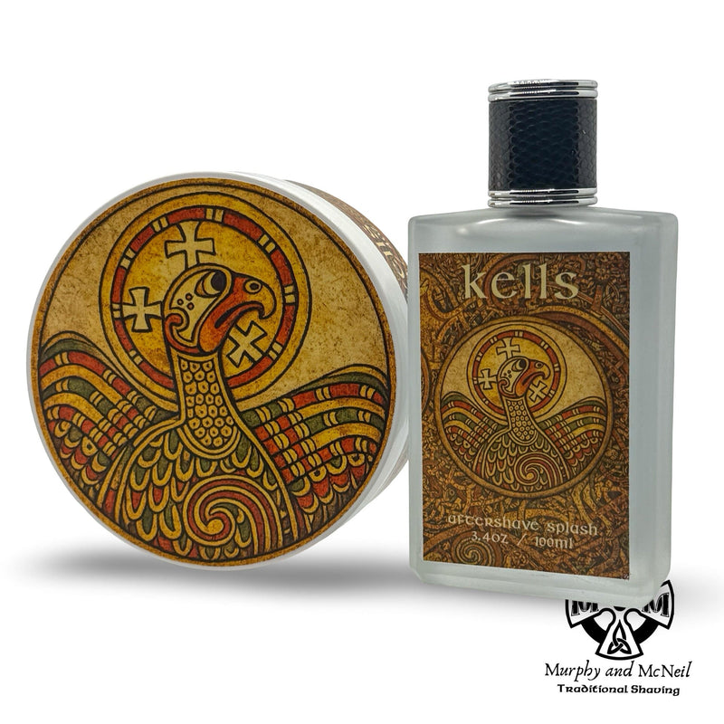 Murphy and McNeil Kells Shaving Soap - by Murphy and McNeil Shaving Soap White Smoke AON Shaving Soap 4.0ox,Shaving Soap Sample 0.5oz