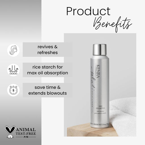 VIP Extensions Kenra Platinum Dry Shampoo 5 fl oz Dry Shampoo Light Gray