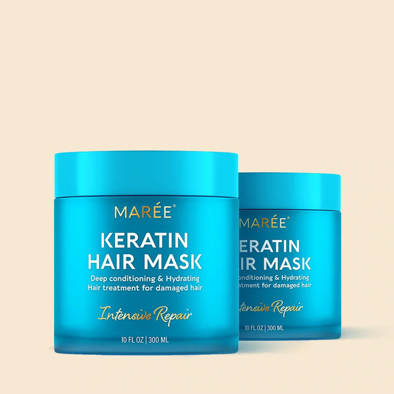 Maree Keratin Mask for Damaged Hair Deep Sky Blue 2 items - Good choice