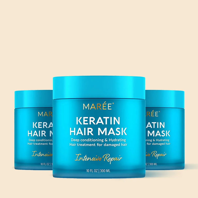 Maree Keratin Mask for Damaged Hair Deep Sky Blue 3 items - Best price