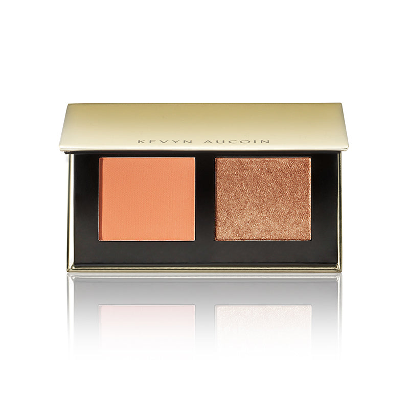 Nava Beauty Kevyn Aucoin The Art of Blush & Glow Make Up Dark Slate Gray Peach