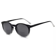 eyekeeper.com Key Hole Style Round Bifocal Reading Sunglasses S005 Sunglasses White Smoke Black Clear / +1.00,Black Clear / +1.50,Black Clear / +1.75,Black Clear / +2.00,Black Clear / +2.50,Black Clear / +3.00