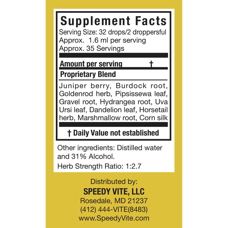 SpeedyVite® Kidney Cleanse Drops (2 fl oz) | Kidney & Bladder Support | SpeedyVite® Drops Black 1x 2oz drops,CASE OF 6x 2oz drops