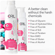 ORL Kids Bundle - Bubblegum Toothpaste & Mouthwash Bundle White Smoke