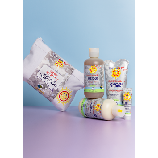 California Baby California Kids® #supersensitive™ Essentials Set Kids Light Steel Blue Gift Set