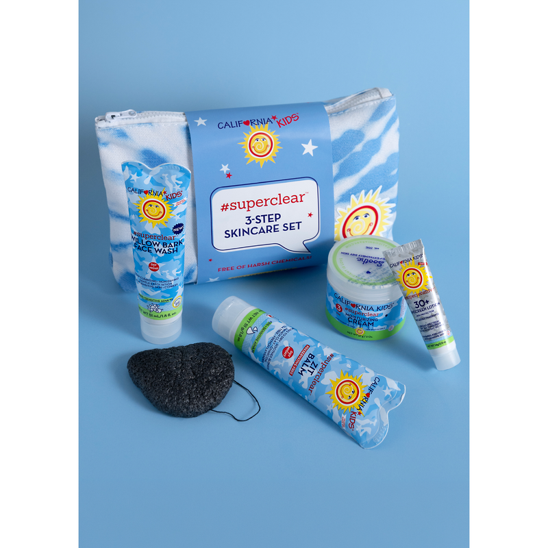 California Baby California Kids® #superclear™ 3-Step Skincare Kit Kids Cornflower Blue