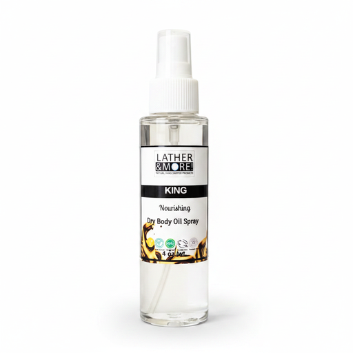 Lather and More! KING Dry Body Oil Body Oil White Smoke