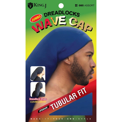 VIP Extensions King J Dreadlocks Wave Cap, Jumbo Size, Black Hair Accessories Midnight Blue