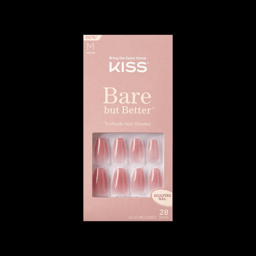 VIP Extensions KISS Bare But Better Nails – Nude Drama Artificial Nails Tan