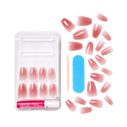 VIP Extensions KISS Bare But Better Nails – Nude Drama Artificial Nails Black