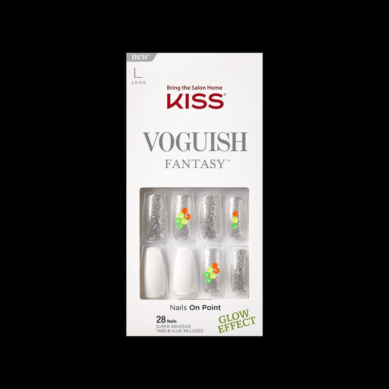 VIP Extensions KISS Voguish Fantasy Nails Artificial Nails White Smoke