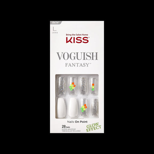 VIP Extensions KISS Voguish Fantasy Nails Artificial Nails White Smoke