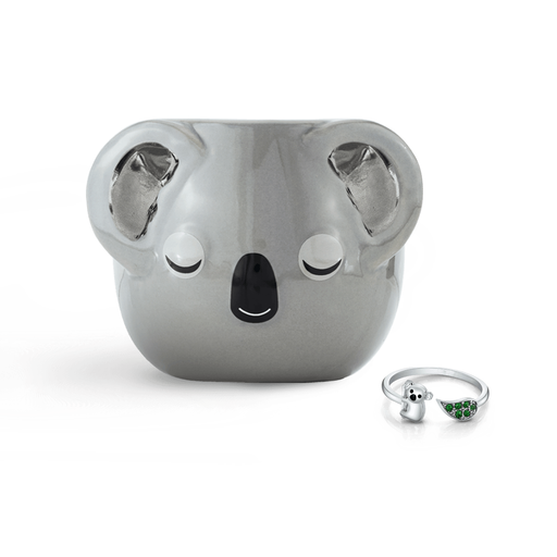 Fragrant Jewels Koala-ty Time - Jewel Candle Jewel Candle White Smoke Ring / 5,Ring / 6,Ring / 7,Ring / 8,Ring / 9,Ring / 10