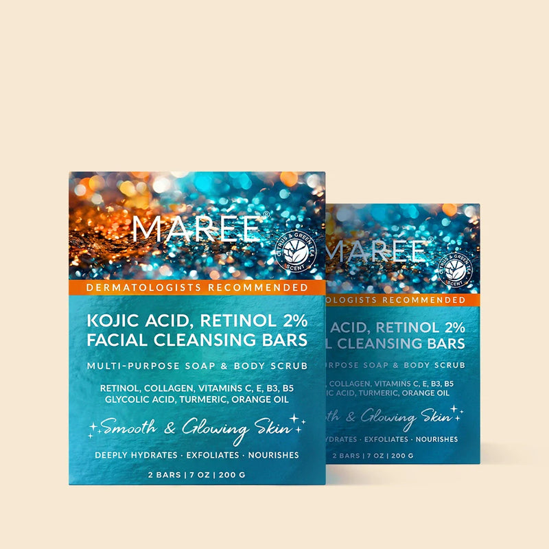 Maree Turmeric Kojic Soap & Scrub Dark Cyan 2 items - Good choice