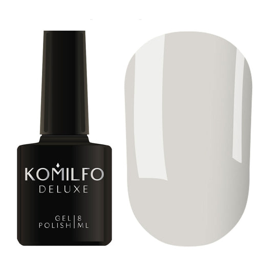 nbmsupply Komilfo Gel Polish Deluxe Series D072 (light blue-gray, with barely noticeable shimmer ), 8 ml White Smoke