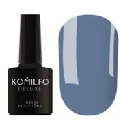 nbmsupply Komilfo GEL POLISH DELUXE SERIES D130 (DARK, GRAY-BLUE, ENAMEL), 8 ML White Smoke