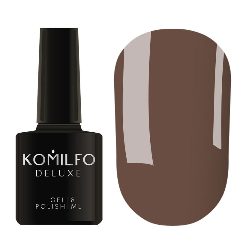nbmsupply KOMILFO GEL POLISH DELUXE SERIES D234 (BROWN-GRAY, ENAMEL), 8 ML 111234 White Smoke