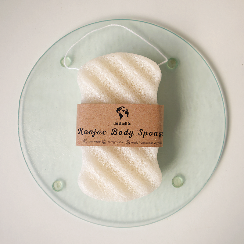 Love of Earth Co. Konjac Body Sponge Light Gray Body Sponge,Face Sponge