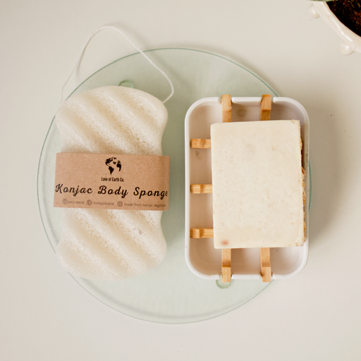 Love of Earth Co. Konjac Body Sponge Light Gray Body Sponge