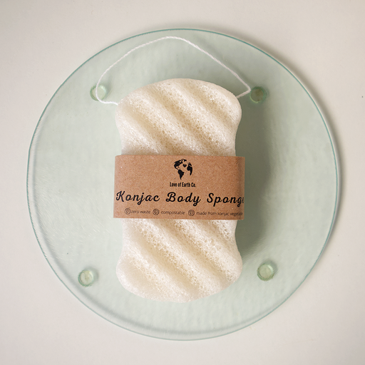 Love of Earth Co. Konjac Body Sponge Light Gray Body Sponge,Face Sponge