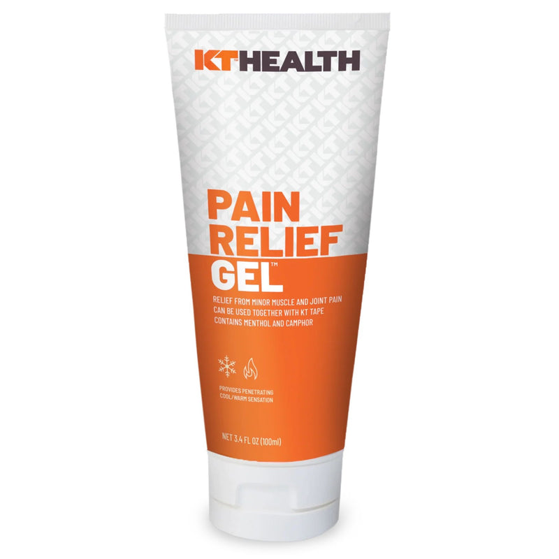KT Tape KT Recovery+ Pain Relief Gel, Time-Released, 3.4 oz Squeeze Tube Medicine & Drugs White Smoke
