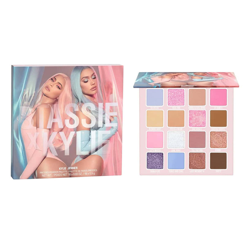 Nava Beauty Kylie Cosmetics Stassie Collection Pressed Powder Palette 16 x 0.03 OZ Cheek White Smoke